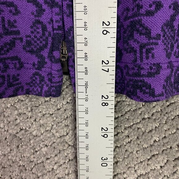 Ibex Full Zip Sweater Jacket Women's XS Purple Zque Merino Wool Mock Neck - Picture 12 of 15